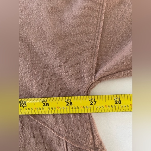 Free People - Cozy Time Funnel Neck Top in Chocolate tan color size s - Picture 6 of 9